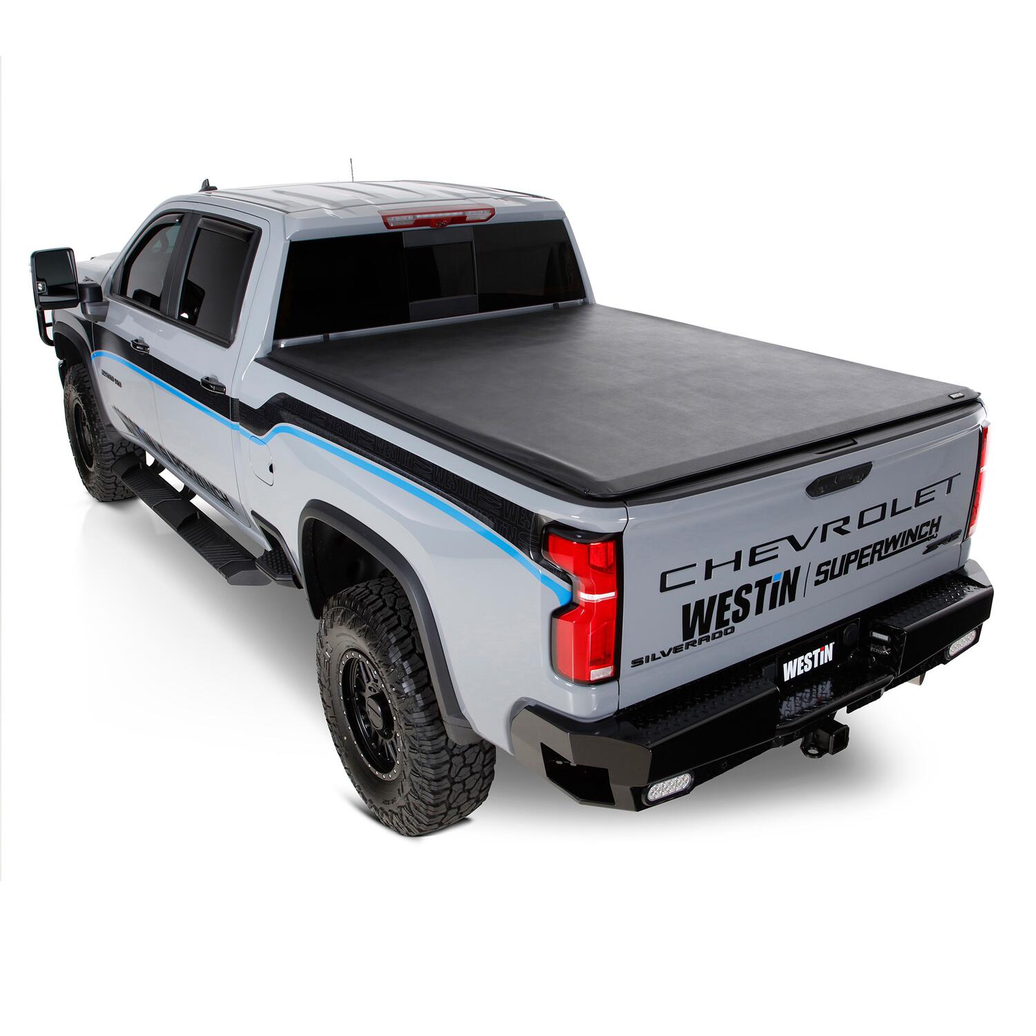 Chevrolet Silverado & GMC Sierra 1500 2019-2026 & 2500 HD/3500 HD 2020-2026 Crew Cab, Westin AT6 Running Boards, Textured Black, view 12