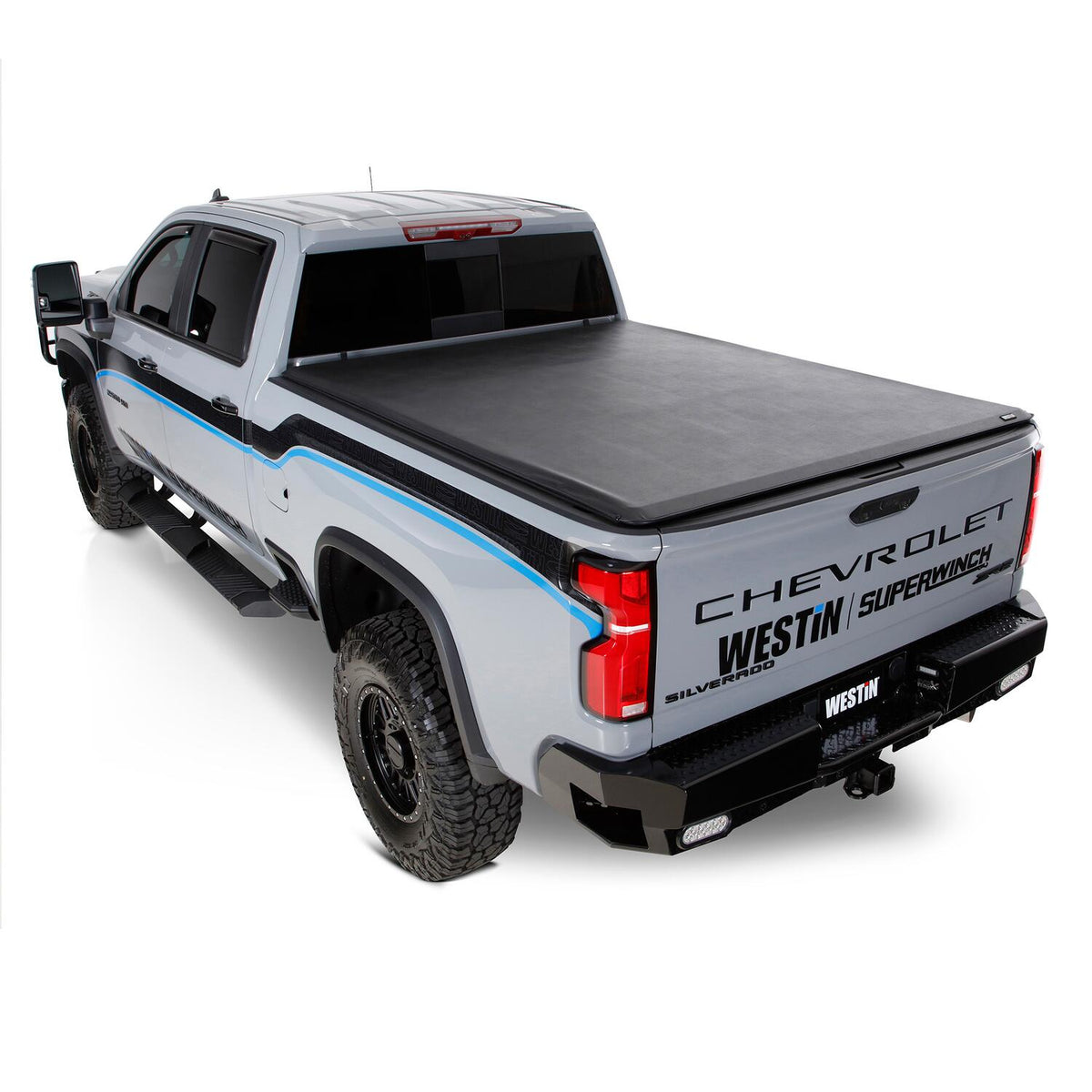 Chevrolet Silverado & GMC Sierra 1500 2019-2026 & 2500 HD/3500 HD 2020-2026 Crew Cab, Westin AT6 Running Boards, Textured Black, view 12