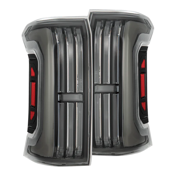 2024-25 Toyota Tacoma Alpharex NOVA-Series Prismatic LED Tail Lights - Black