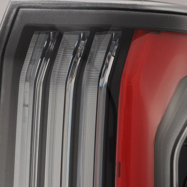 2024-25 Toyota Tacoma AlphaRex NOVA-Series Prismatic LED Tail Lights Black-Red