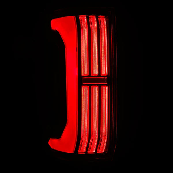 2024-25 Toyota Tacoma AlphaRex NOVA-Series Prismatic LED Tail Lights Black-Red