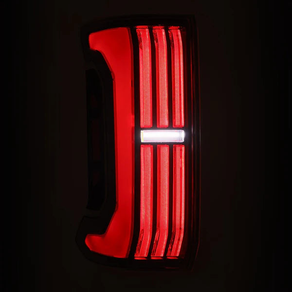 24-25 Toyota Tacoma AlphaRex NOVA-Series Prismatic LED Tail Lights Black-Red