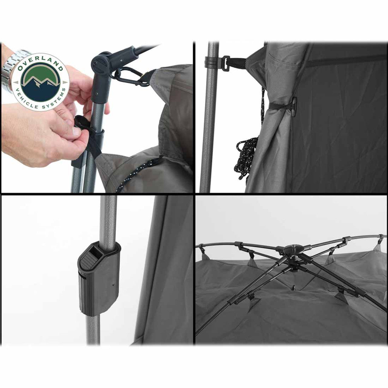 Overland Vehicle Systems Wild Land Portable Privacy Room - Solar Shower Included