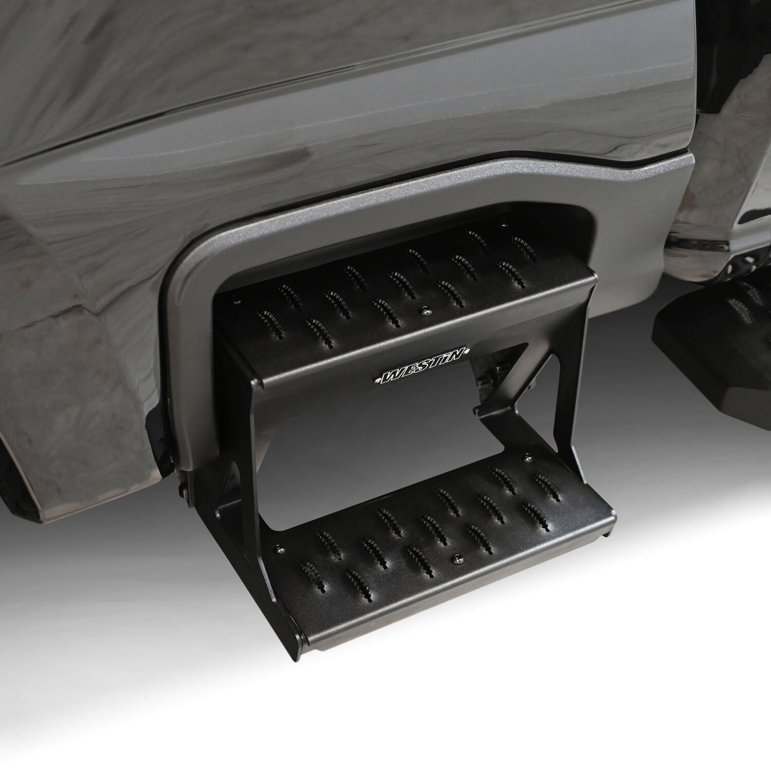 Ford F-250/F-350/F-450/F-550 Super Duty 2023-2026, Westin Grate Side Bed Step, Textured Black, view 9