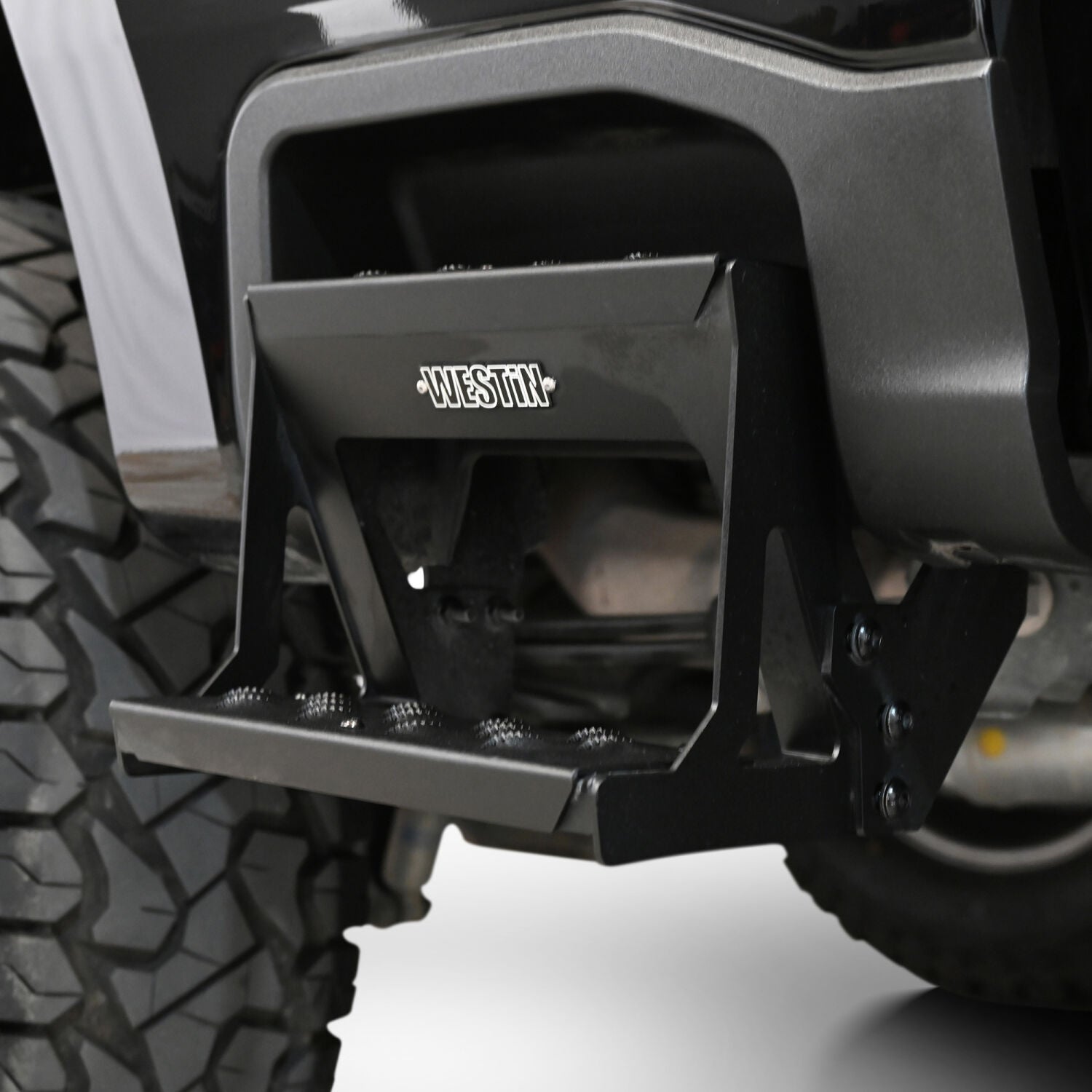 Ford F-250/F-350/F-450/F-550 Super Duty 2023-2026, Westin Grate Side Bed Step, Textured Black, view 12