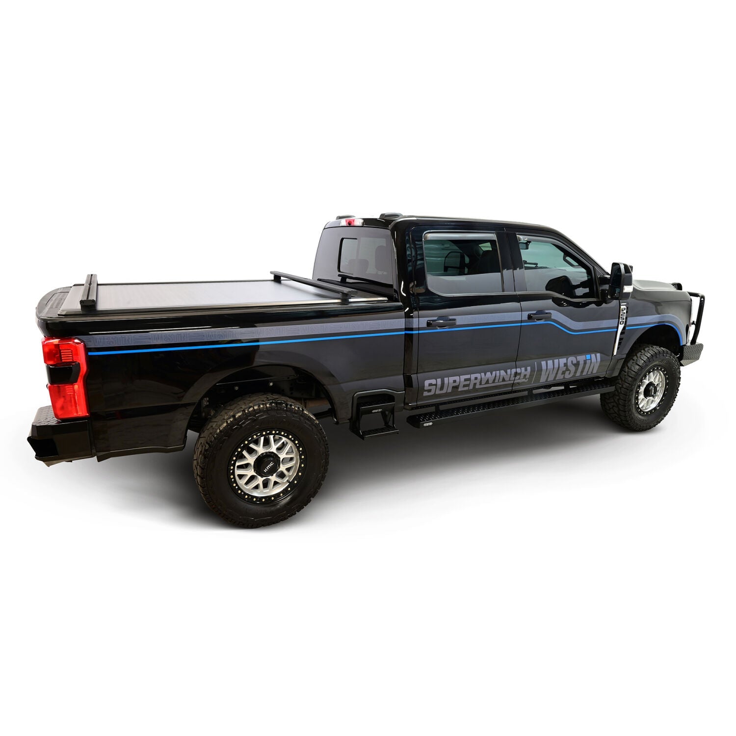 Ford F-250/F-350/F-450/F-550 Super Duty 2023-2026, Westin Grate Side Bed Step, Textured Black, view 14