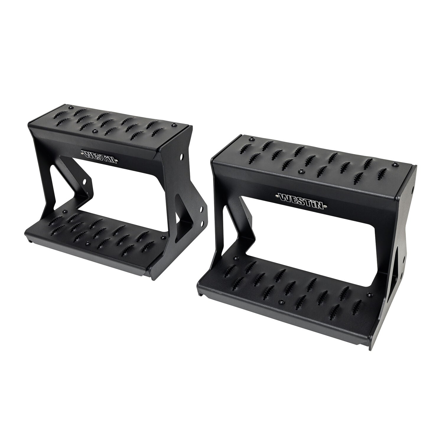 Chevrolet Silverado & GMC Sierra 2500 HD/3500 HD 2024-2026, Westin Grate Side Bed Step, Textured Black, view 2