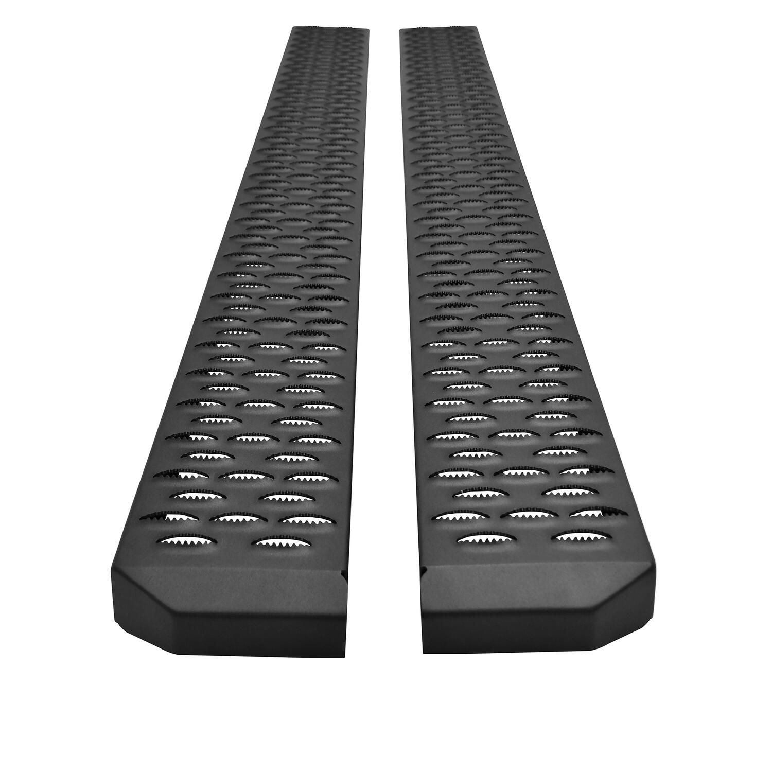 Westin Grate Steps Running Boards, 68in, Textured Black, view 2