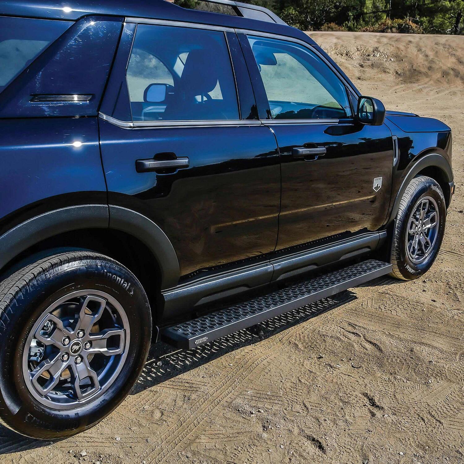 Westin Grate Steps Running Boards, 68in, Textured Black, view 7