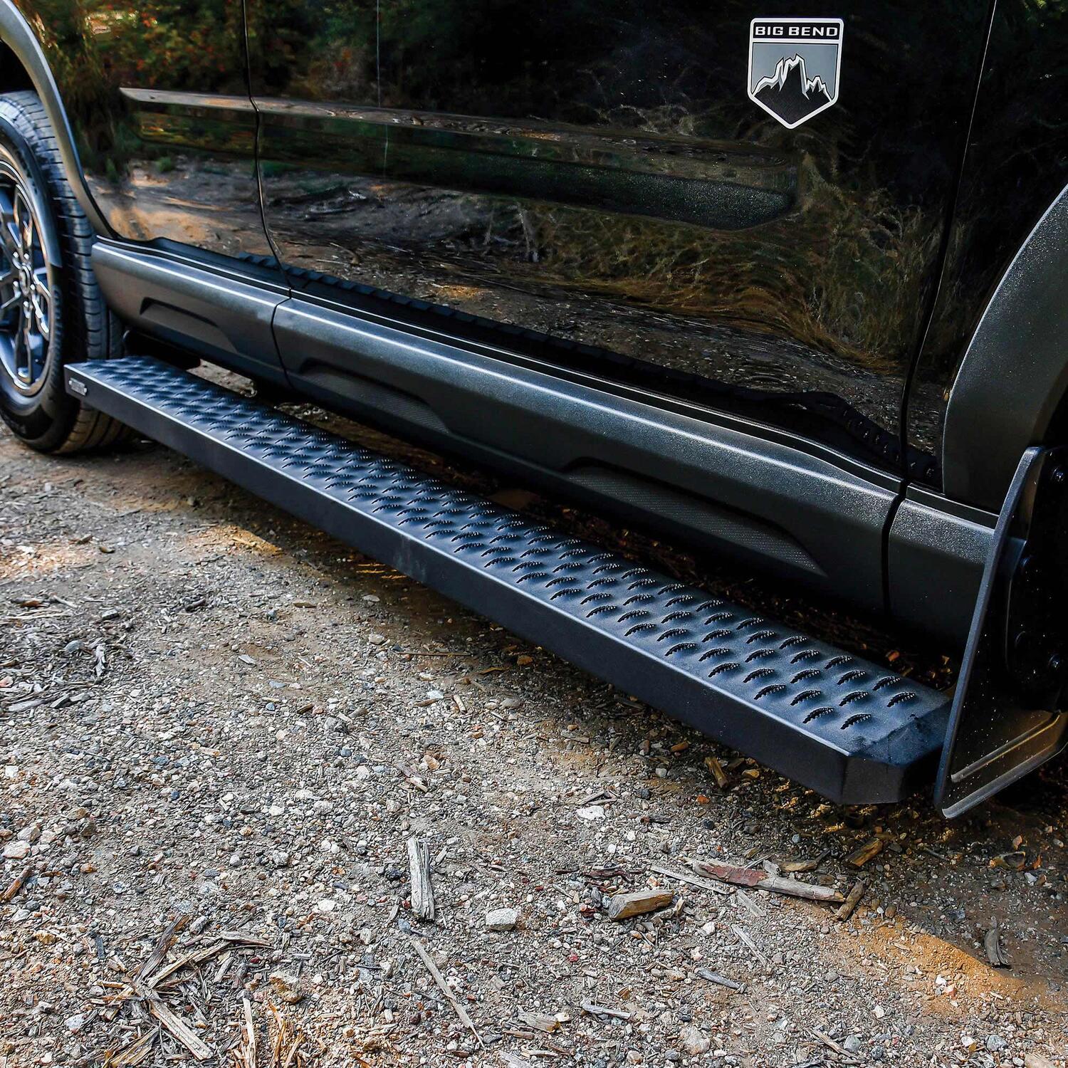 Westin Grate Steps Running Boards, 68in, Textured Black, view 9