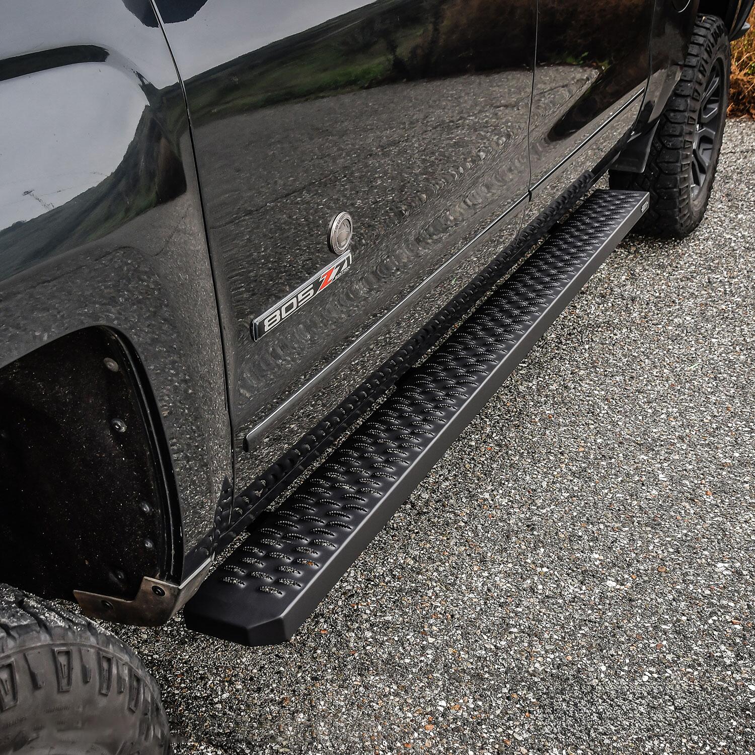 Westin Grate Steps Running Boards, 86in, Textured Black, view 6