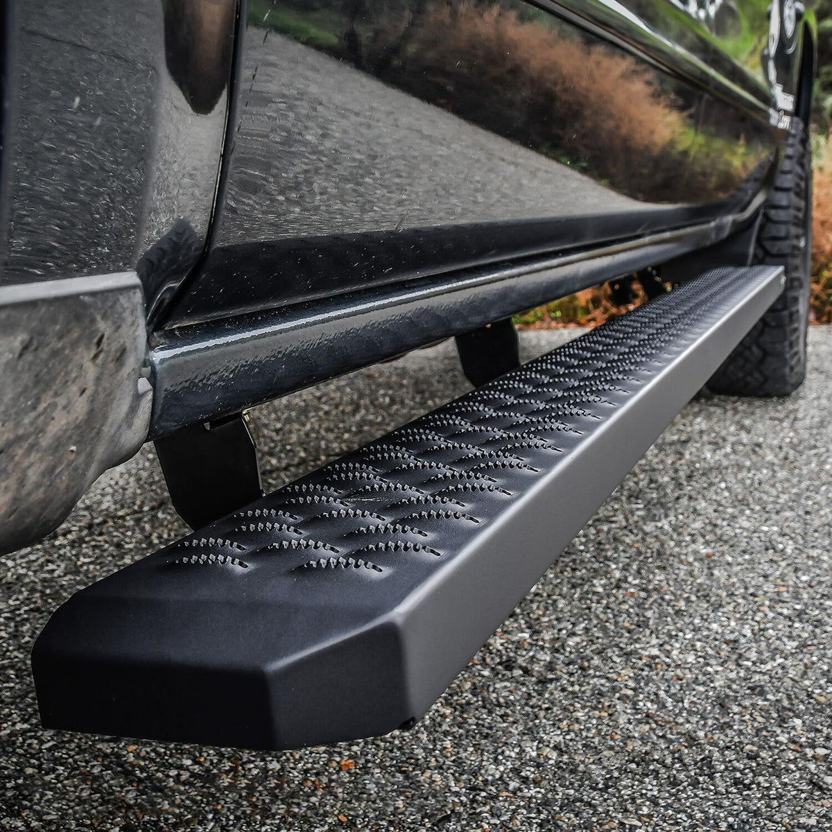 Westin Grate Steps Running Boards, 86in, Textured Black, view 7