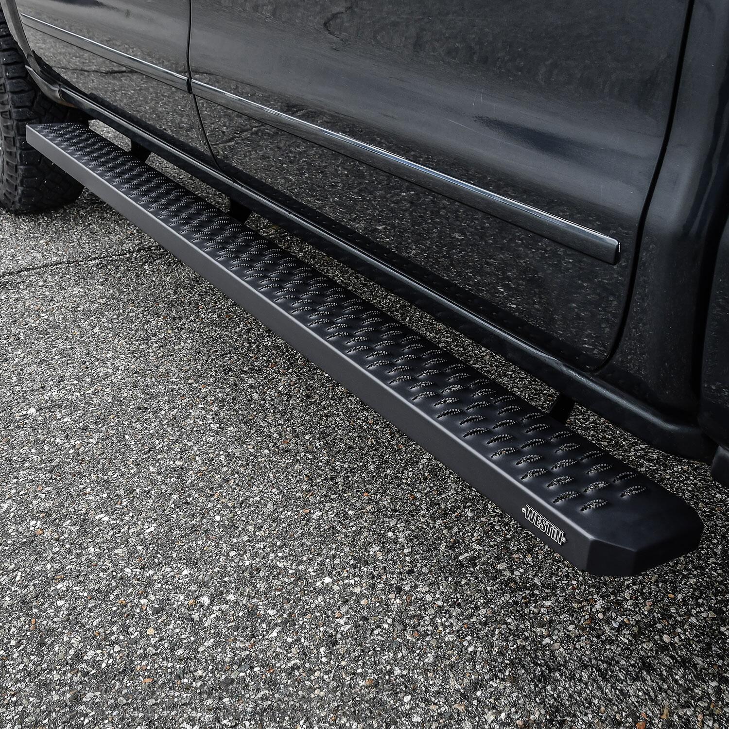 Westin Grate Steps Running Boards, 86in, Textured Black, view 8