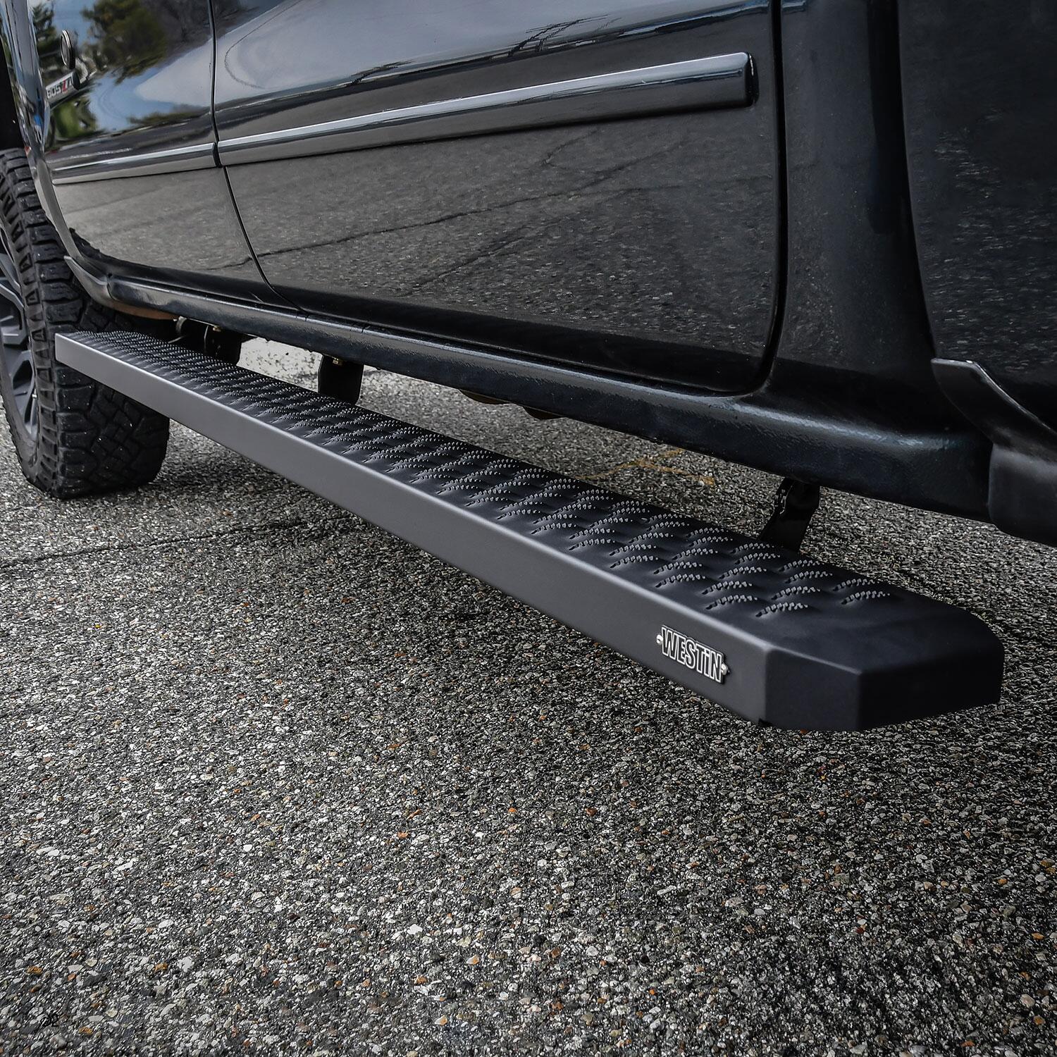 Westin Grate Steps Running Boards, 86in, Textured Black, view 9