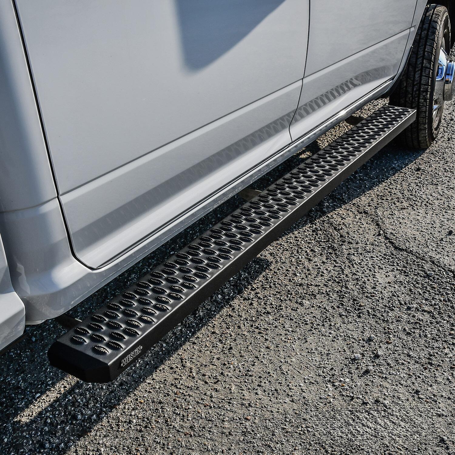 Westin Grate Steps Running Boards, 83in, Textured Black, view 6
