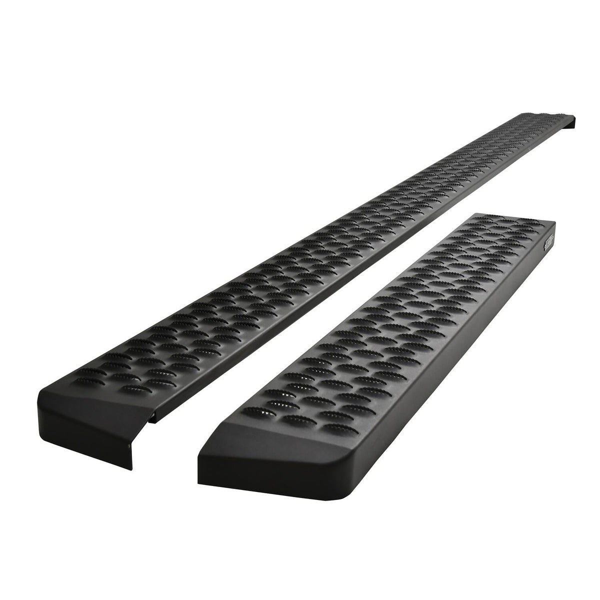 Ford Transit 2015-2026, Westin Grate Steps Running Boards, 46in Driver Side and 97in Passenger Side, Textured Black