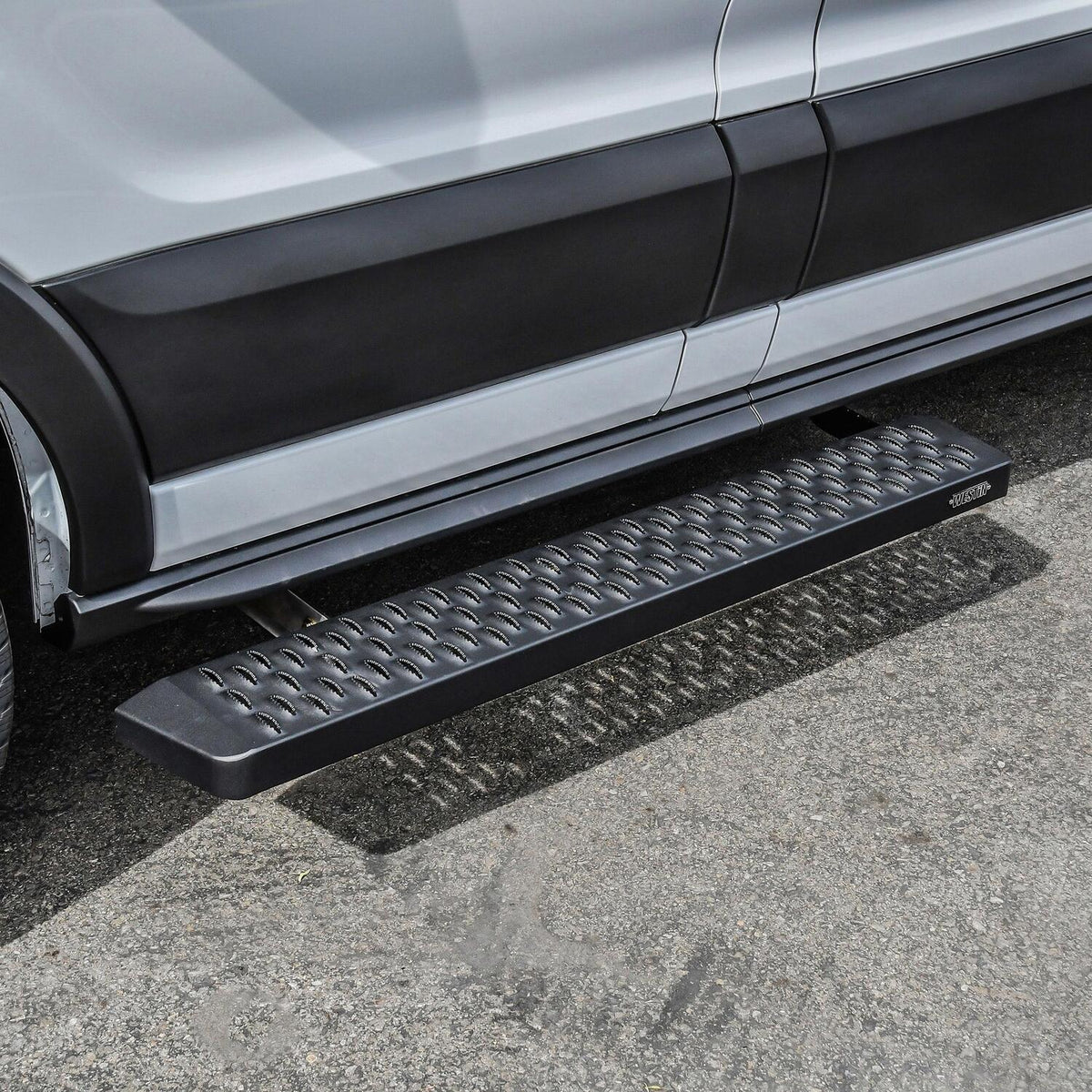 Ford Transit 2015-2026, Westin Grate Steps Running Boards, 46in Driver Side and 97in Passenger Side, Textured Black, view 11
