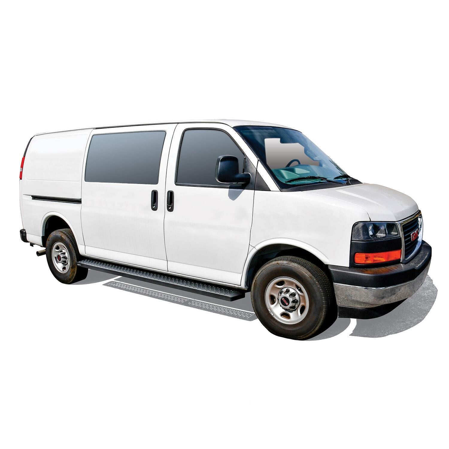 Chevrolet Express/GMC Savana/Ford Transit/Sprinter/Ram ProMaster, Westin Grate Steps Running Boards, Driver and Passenger Side, Textured Black, view 5