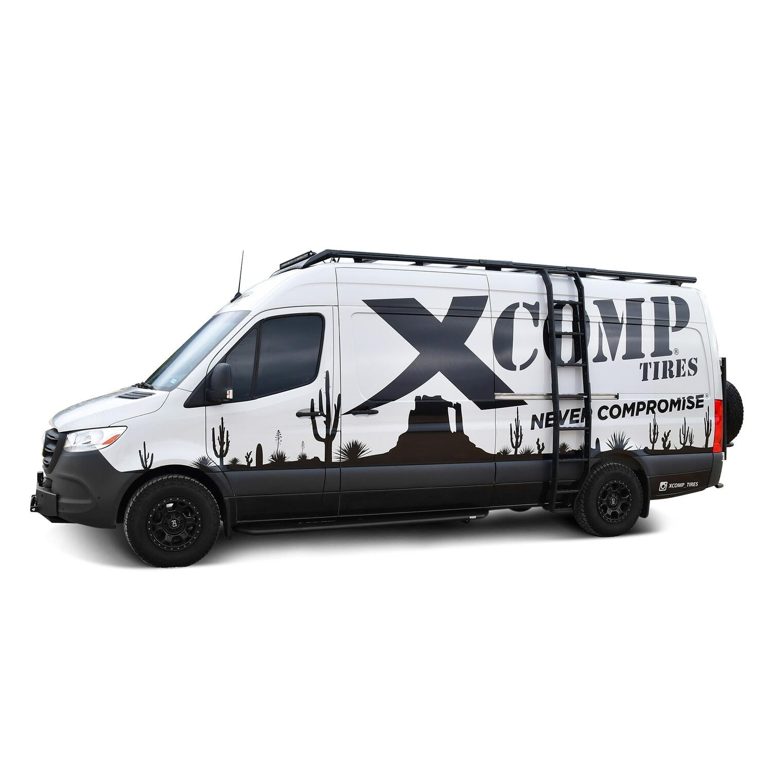 Mercedes-Benz Sprinter 2010-2026, Westin Outlaw Running Boards, 144in Wheelbase, 97in, Textured Black, view 6