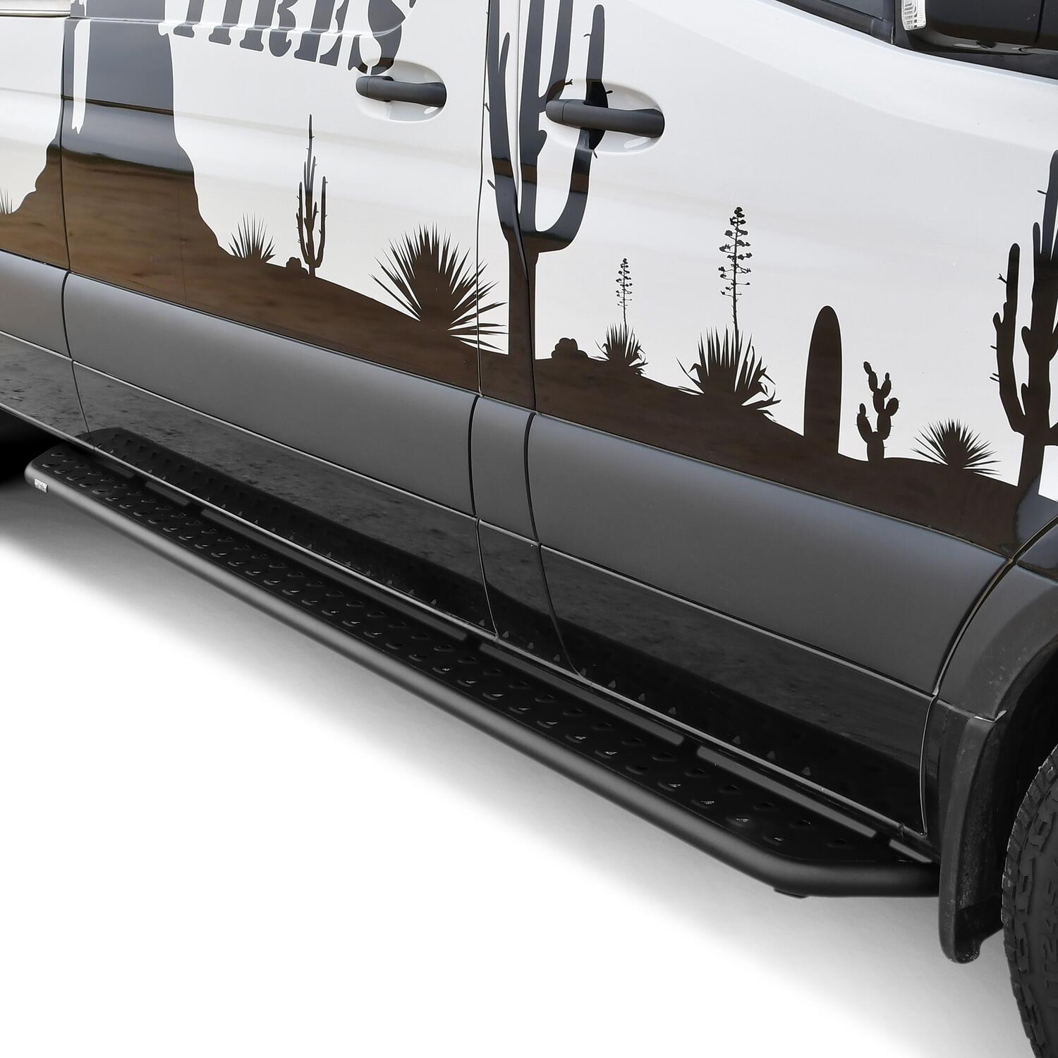 Mercedes-Benz Sprinter 2010-2026, Westin Outlaw Running Boards, 144in Wheelbase, 97in, Textured Black, view 11