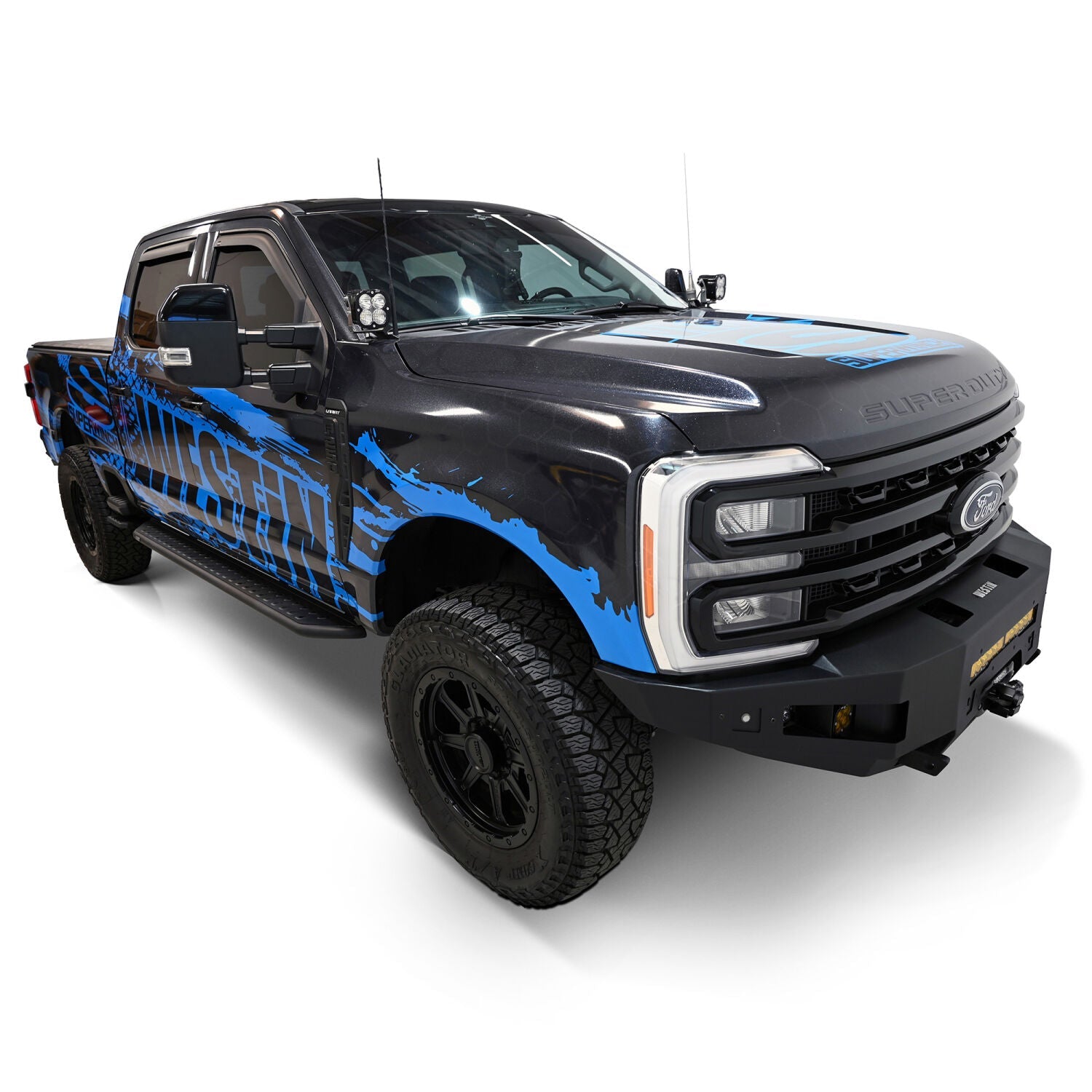 Ford F-150 2015-2026 & F-250/350/450/550 Super Duty 2017-2026, Westin Outlaw Running Boards, Crew Cab, Textured Black, view 11