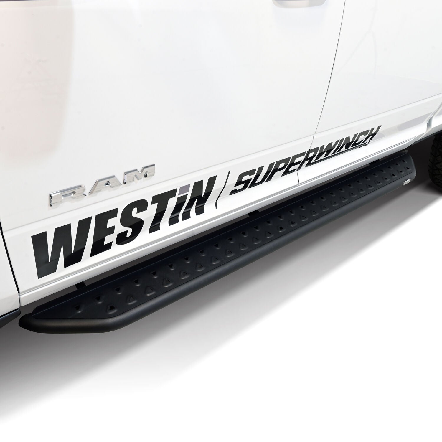 Ram 1500 2009-2024 & Ram 2500/3500 2010-2026, Westin Outlaw Running Boards, Crew Cab, Textured Black, view 6