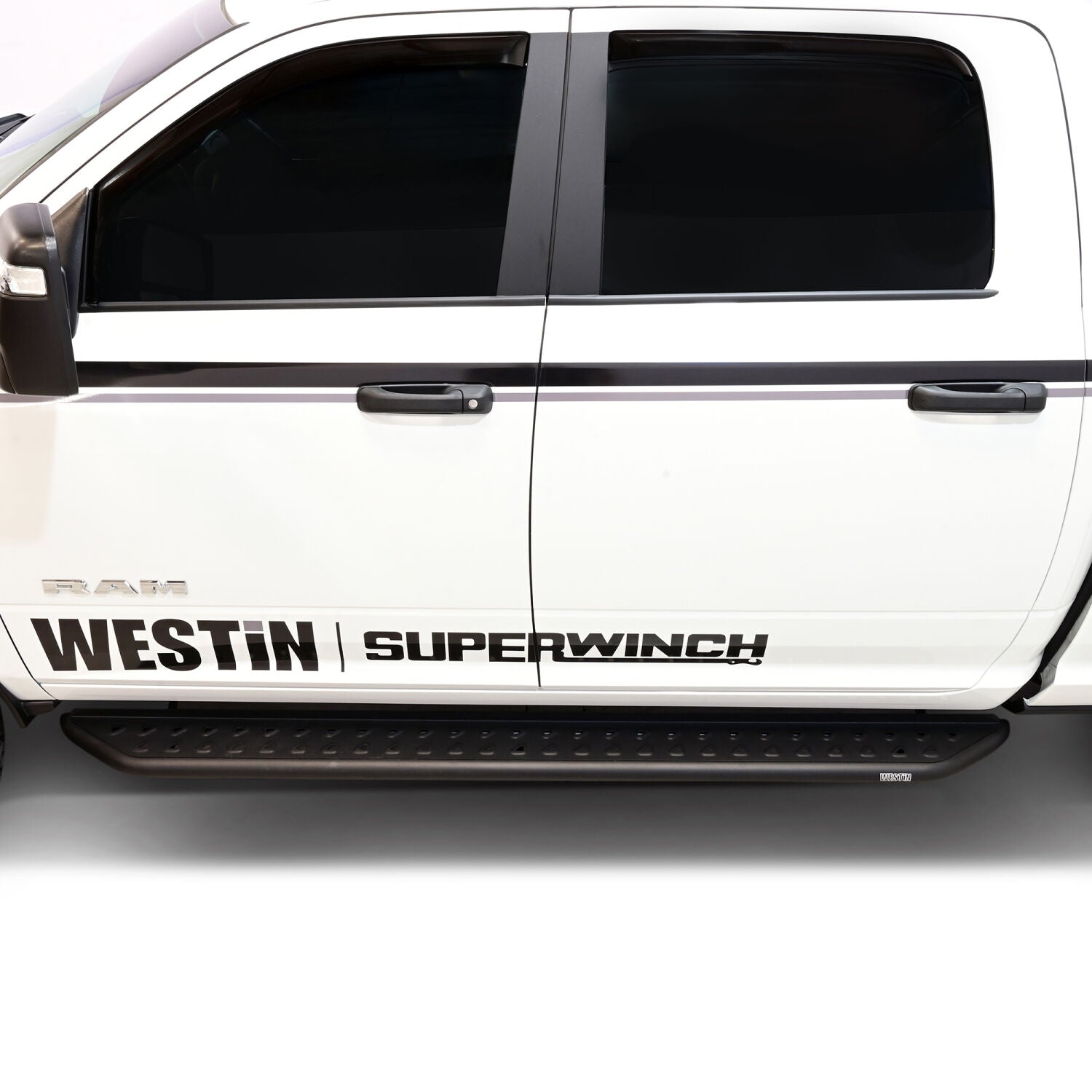 Ram 1500 2009-2024 & Ram 2500/3500 2010-2026, Westin Outlaw Running Boards, Crew Cab, Textured Black, view 10