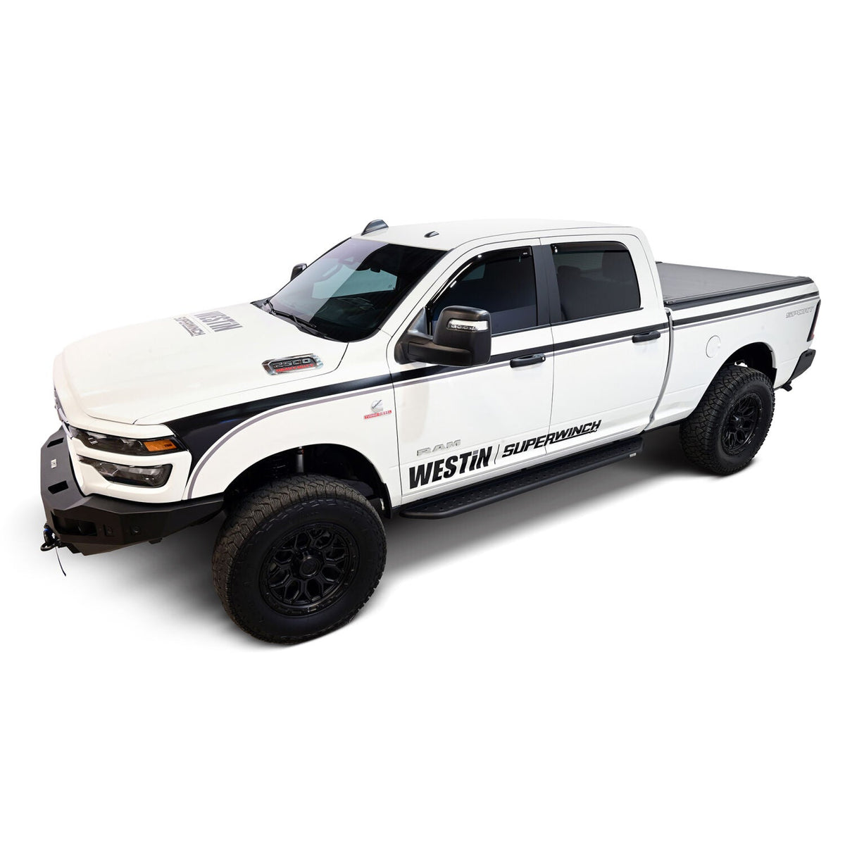Ram 1500 2009-2024 & Ram 2500/3500 2010-2026, Westin Outlaw Running Boards, Crew Cab, Textured Black, view 11