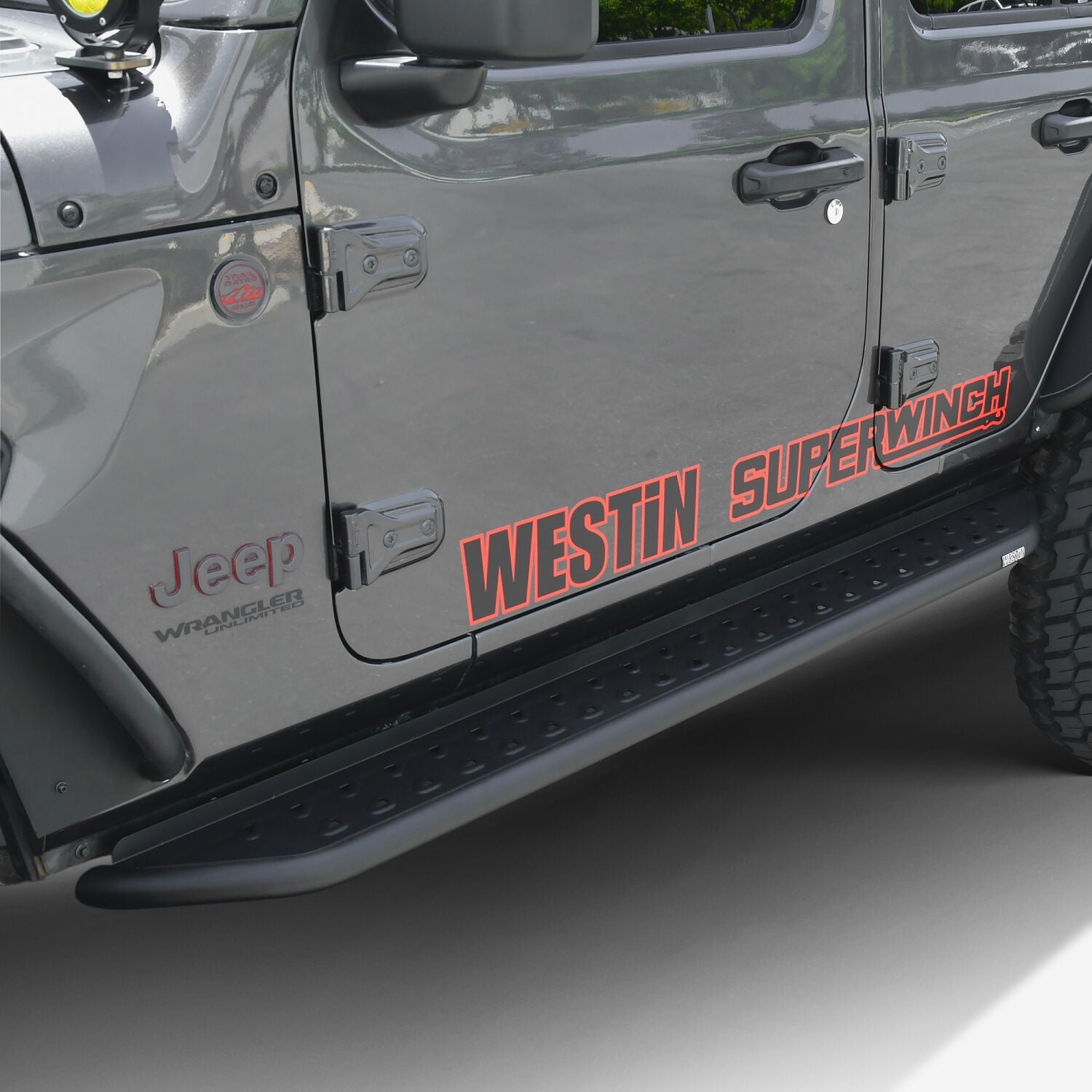 Jeep Wrangler JL 2018-2025, Westin Outlaw Running Boards, 4-Door, Textured Black, view 7