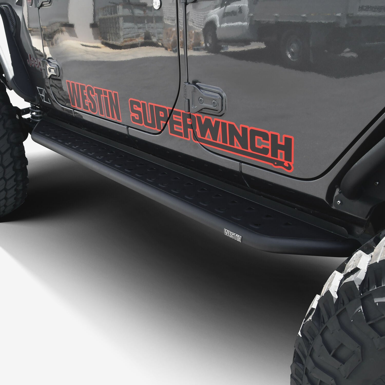Jeep Wrangler JL 2018-2025, Westin Outlaw Running Boards, 4-Door, Textured Black, view 8