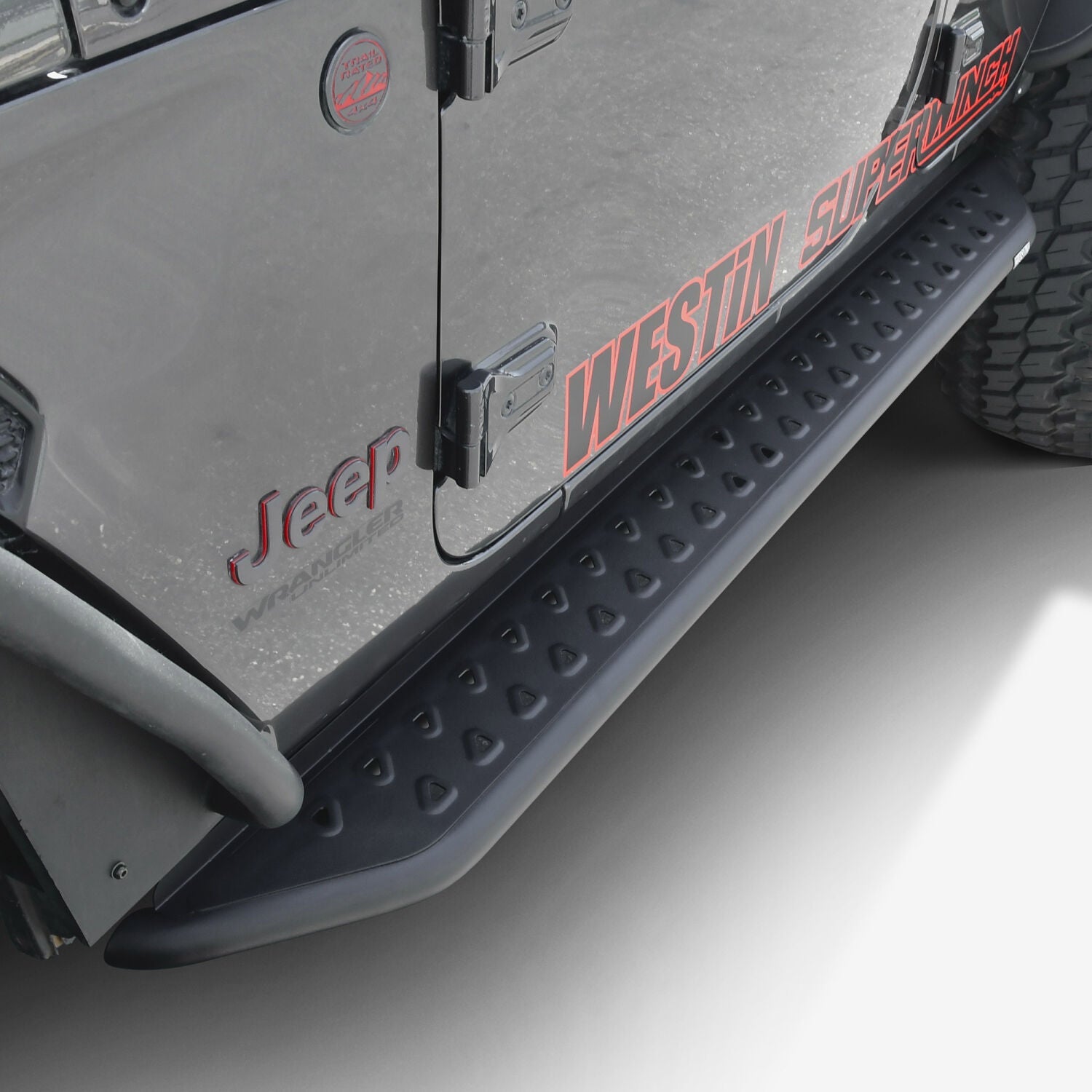 Jeep Wrangler JL 2018-2025, Westin Outlaw Running Boards, 4-Door, Textured Black, view 9