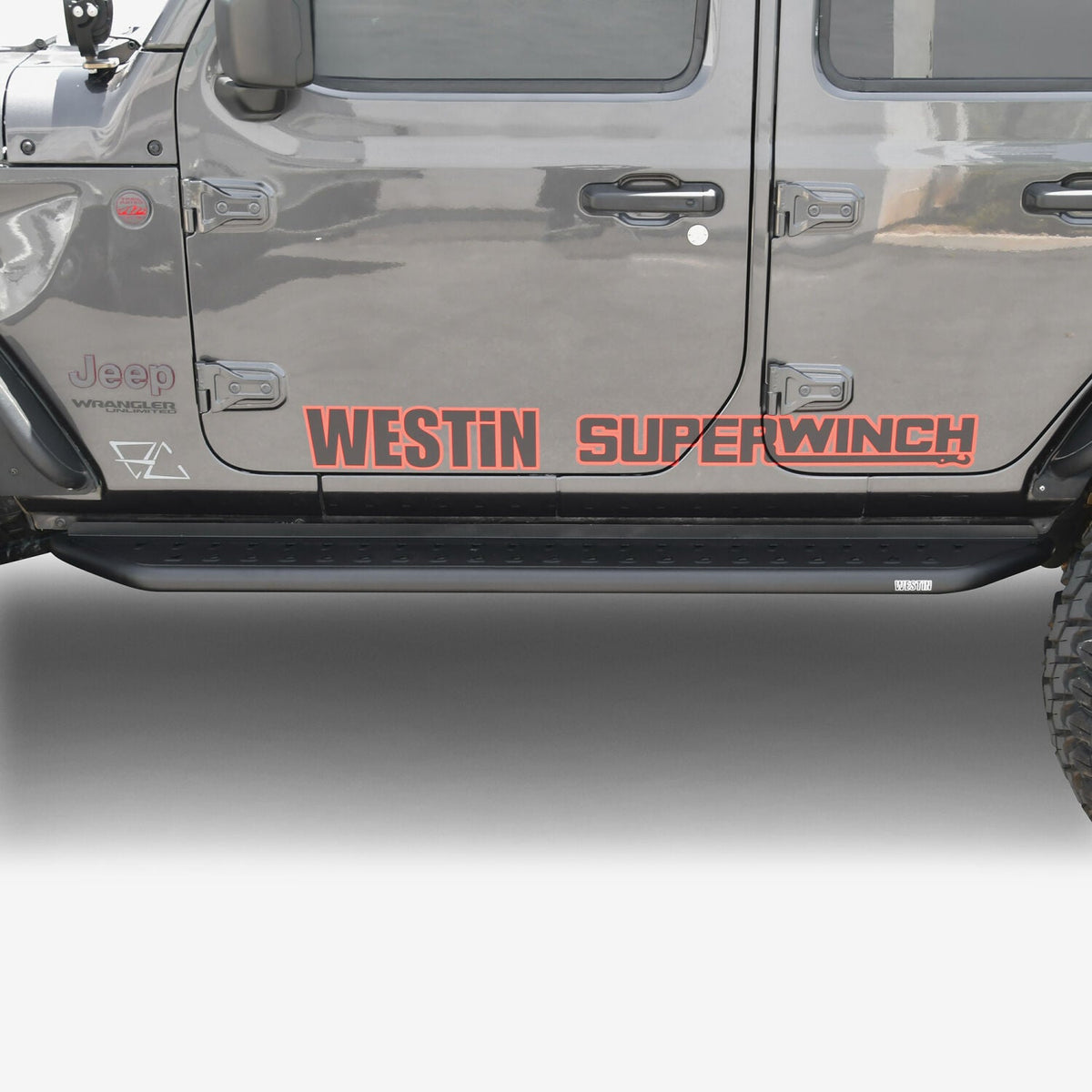 Jeep Wrangler JL 2018-2025, Westin Outlaw Running Boards, 4-Door, Textured Black, view 10
