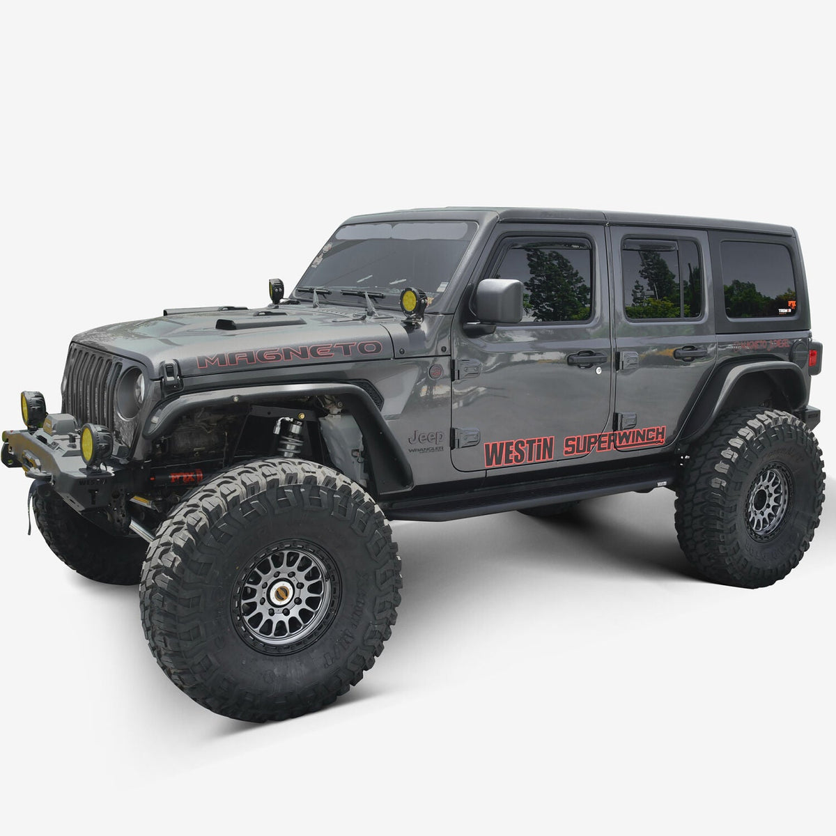 Jeep Wrangler JL 2018-2025, Westin Outlaw Running Boards, 4-Door, Textured Black, view 11
