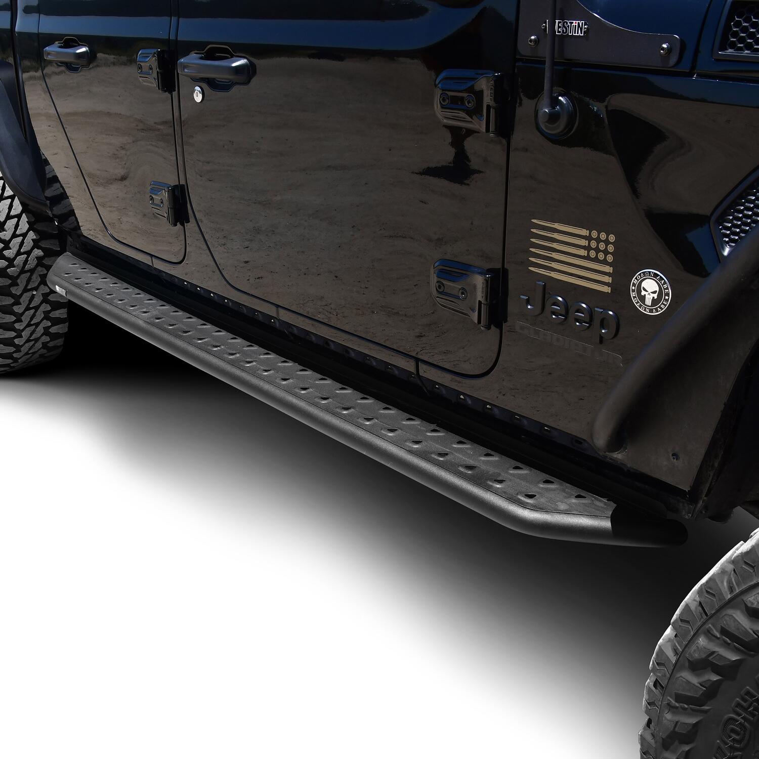 Jeep Gladiator JT 2020-2026, Westin Outlaw Running Boards, Textured Black, view 6