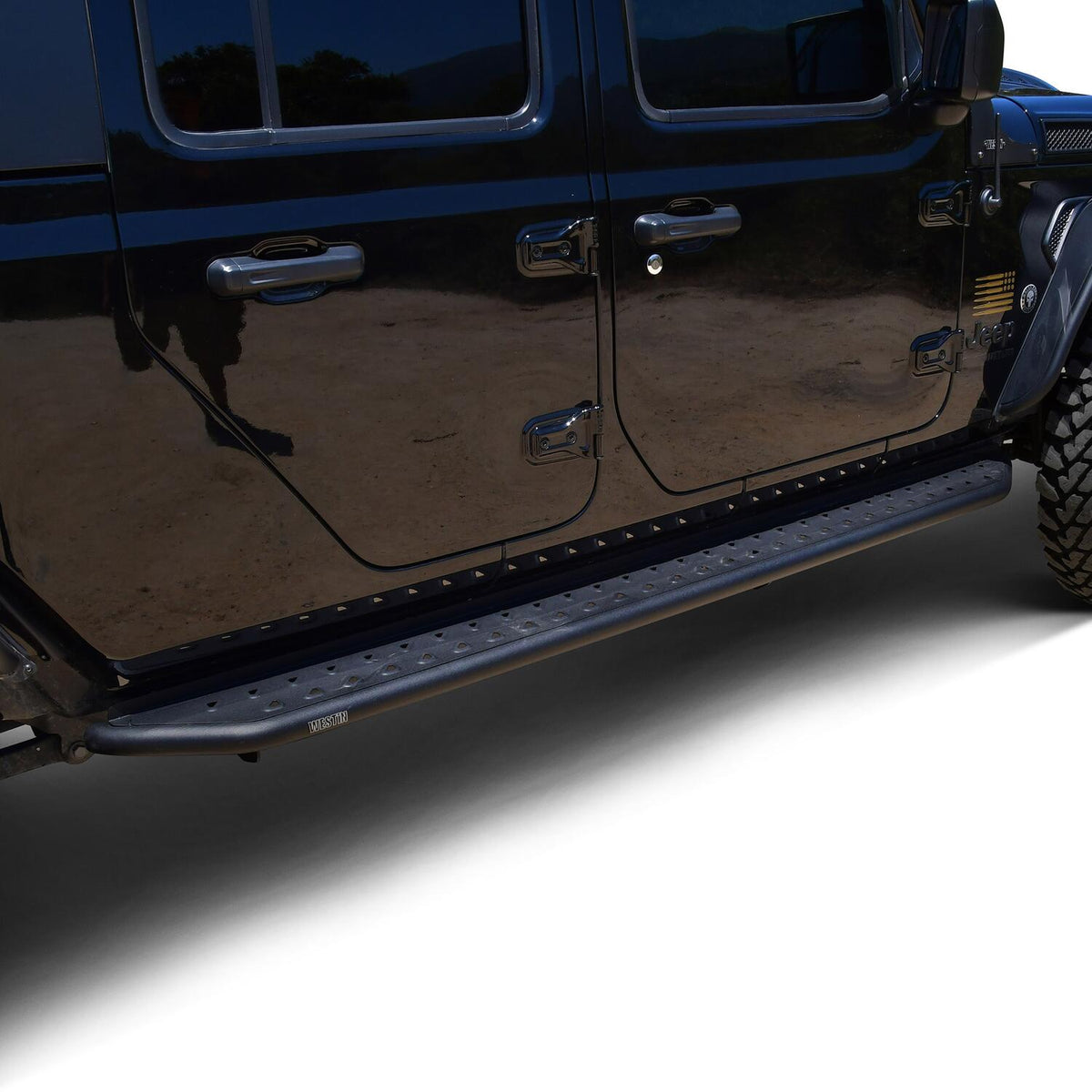 Jeep Gladiator JT 2020-2026, Westin Outlaw Running Boards, Textured Black, view 7