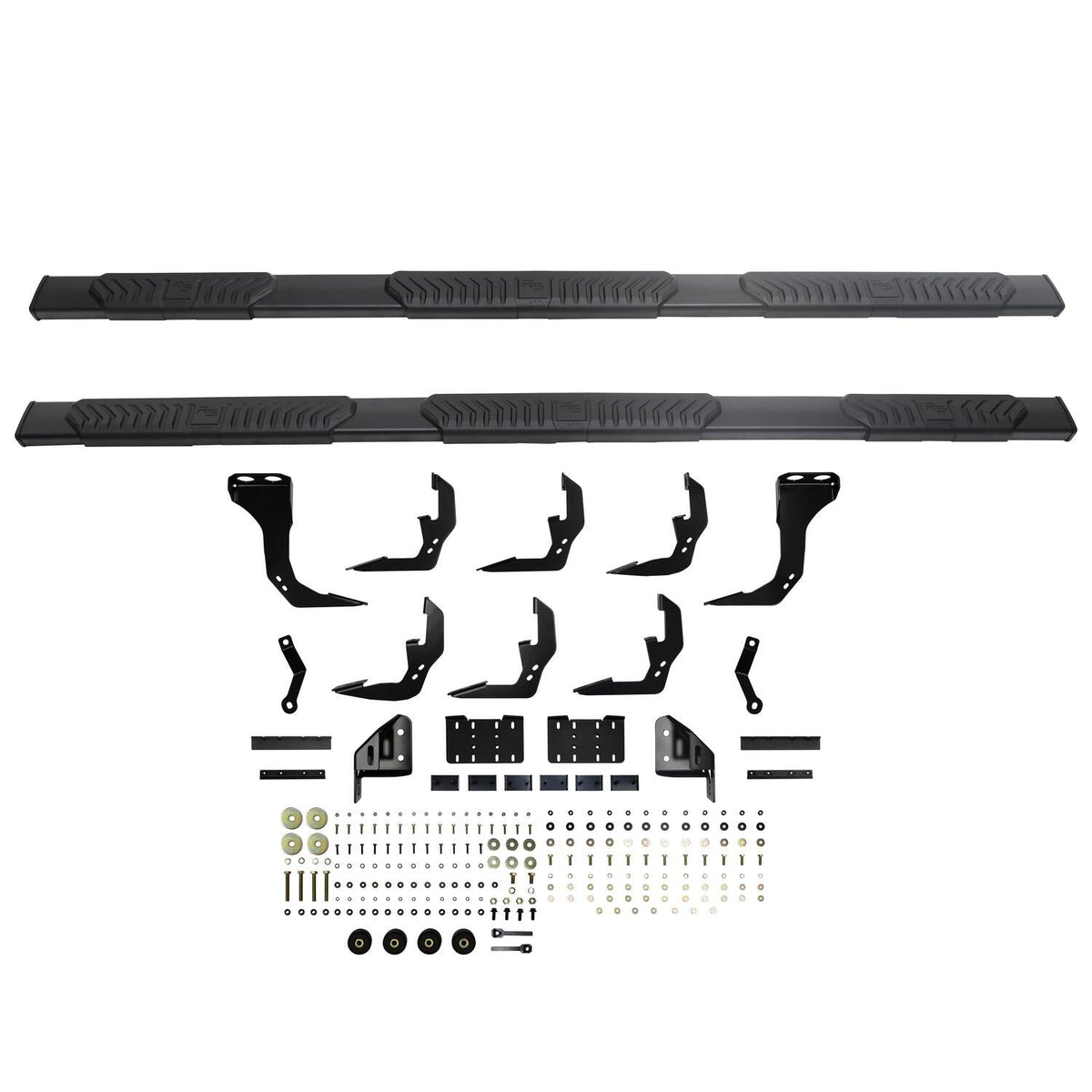 Chevrolet Silverado & GMC Sierra 1500 2019-2026 Crew Cab, Westin R5 M-Series Wheel-to-Wheel Nerf Step Bars, Textured Black, 79.4in Bed, view 4