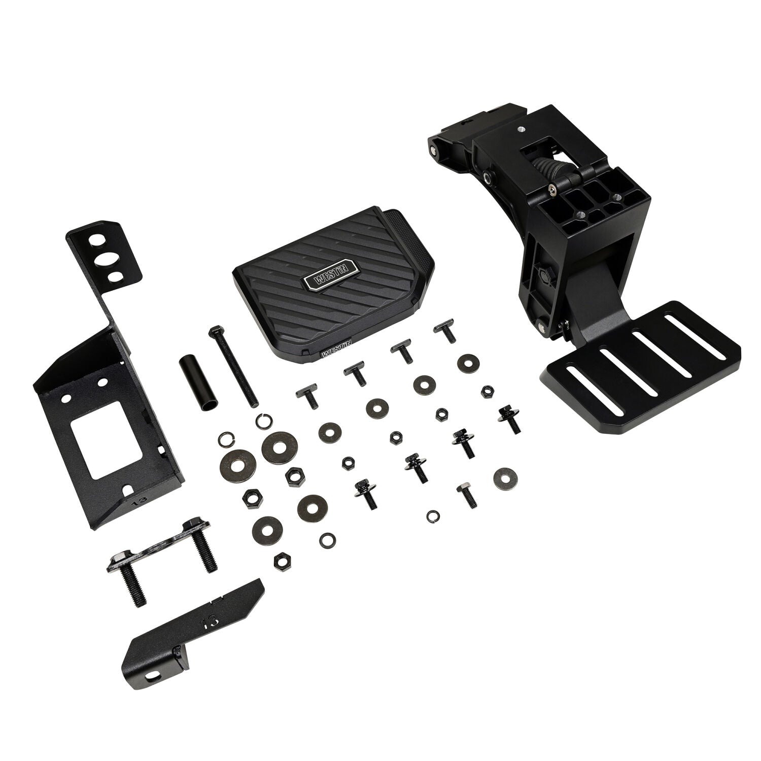 Jeep Gladiator JT 2020-2026, Westin Manual Retractable Bed Step, Small Pad Mounted on Passenger Side, Black, view 9