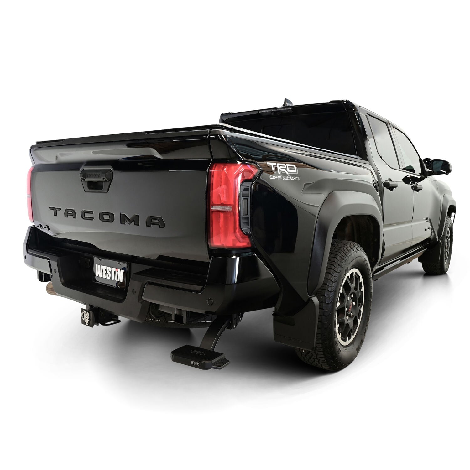 Toyota Tacoma 4th Gen 2024-2026, Westin Manual Retractable Bed Step, Small Pad Mounted on Passenger Side, Black, view 16