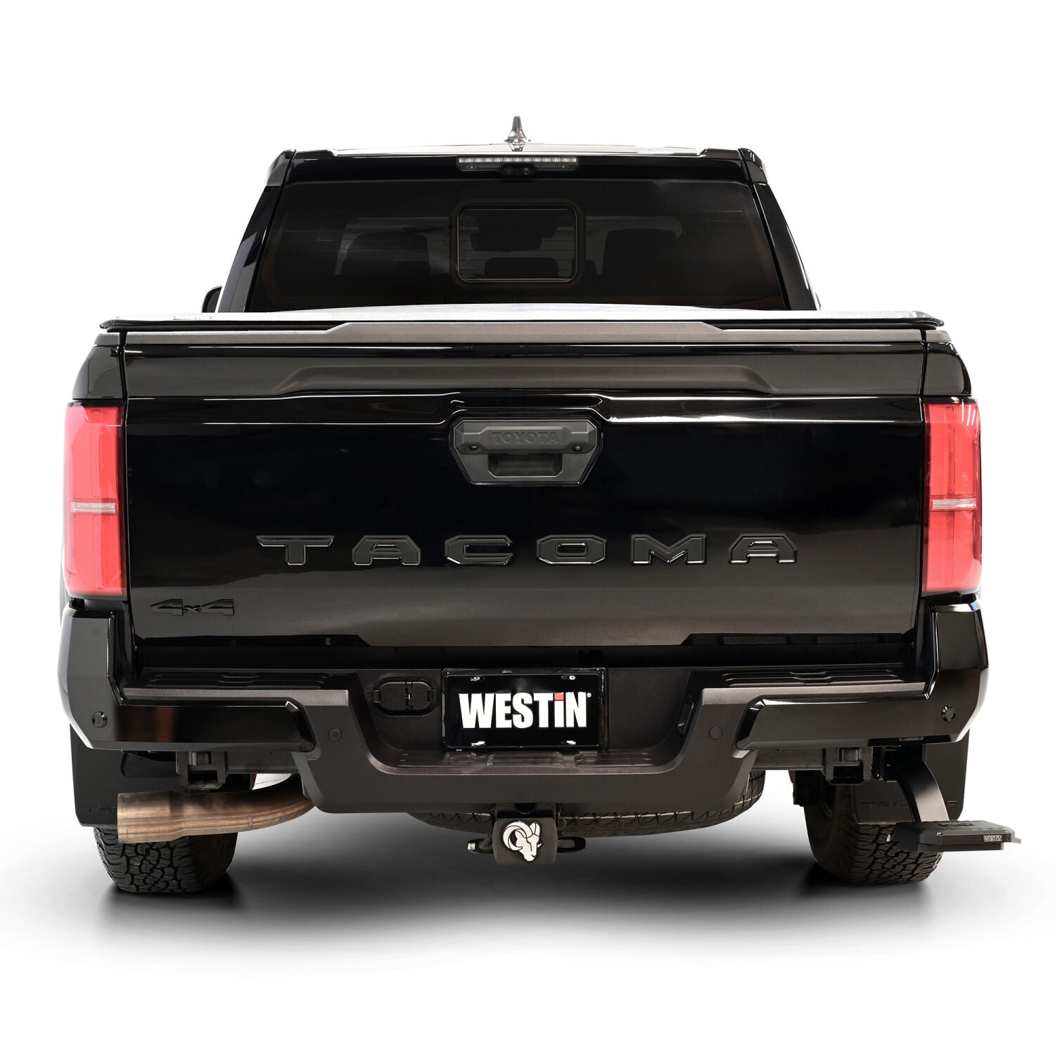 Toyota Tacoma 4th Gen 2024-2026, Westin Manual Retractable Bed Step, Small Pad Mounted on Passenger Side, Black, view 18