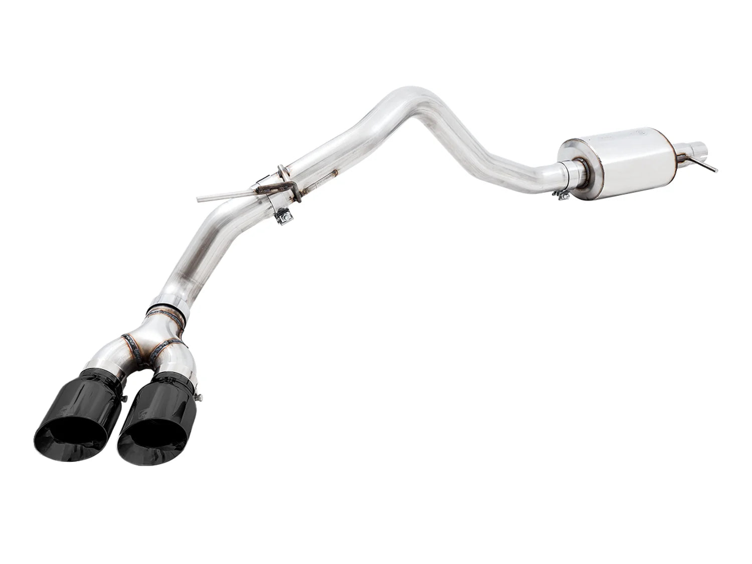Ford Ranger AWE 0FG Dual Exhaust w/ BashGuard, Diamond Black Tips -  Ranger
