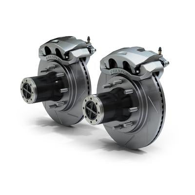 Jeep Wrangler JK 2007-2018, TeraFlex Dana 30/44 Front Axle 8-Lug Locking Hub Conversion Kit, Slotted Big Brakes