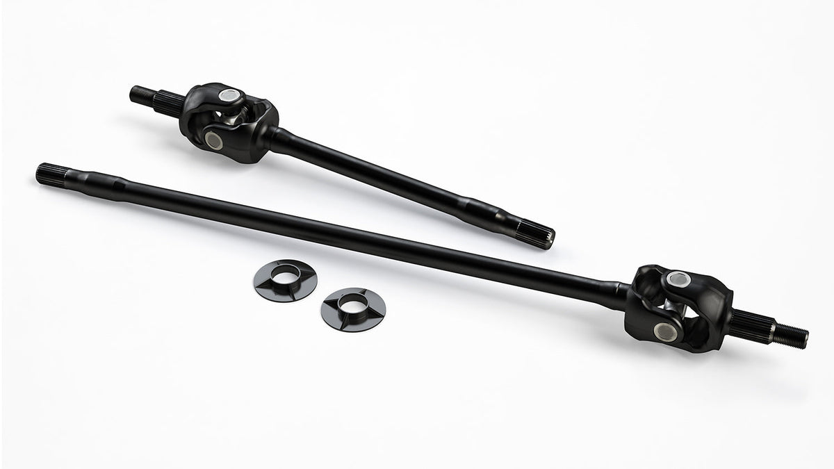 Jeep Wrangler JK 2007-2018, TeraFlex Tera30 HD Front Axle Shaft Kit with Outer Stubs and U-Joints, view 2