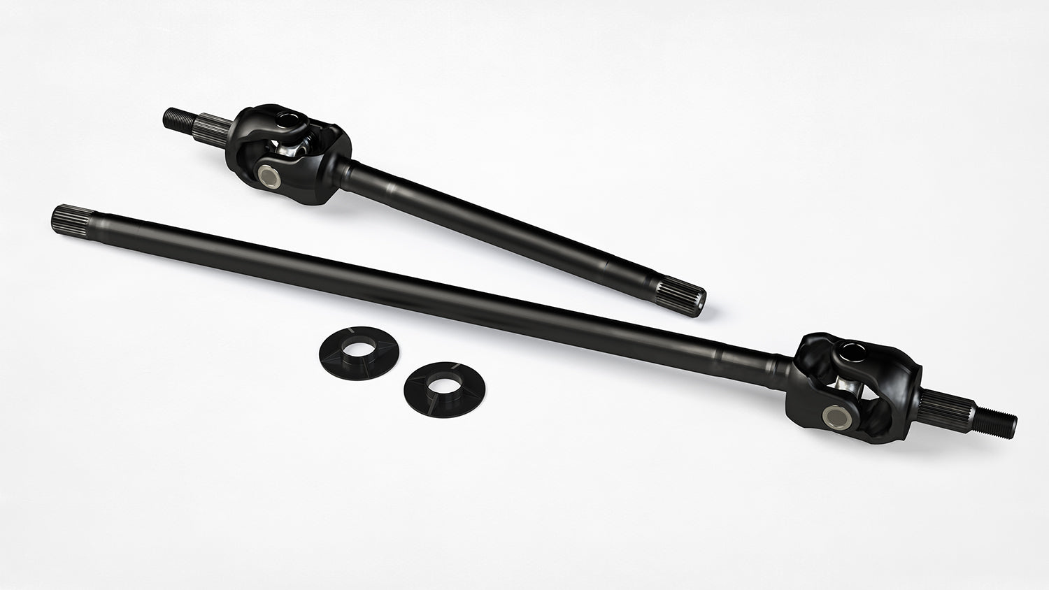 Jeep Wrangler JK 2007-2018, TeraFlex Tera44 HD Wide Front Axle Shaft Kit with Outer Stubs and U-Joints, 30-Spline