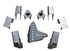 Jeep Wrangler JK 2007-2018, TeraFlex Tera CRD60 Rear Axle Bracket Kit, 3in OD
