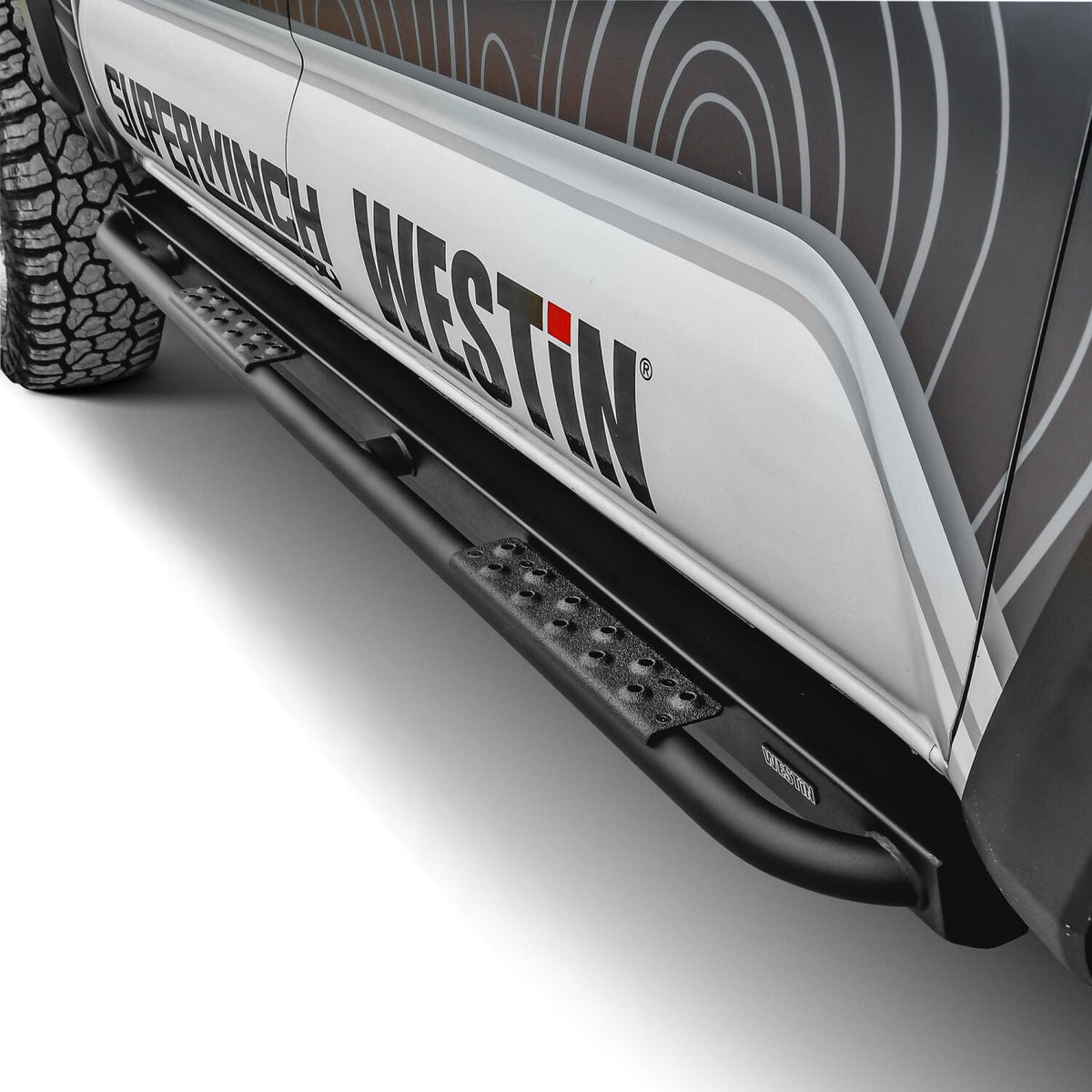 Toyota Tacoma Crew Cab 2005-2023, Westin XTS Rock Slider, Textured Black, view 10