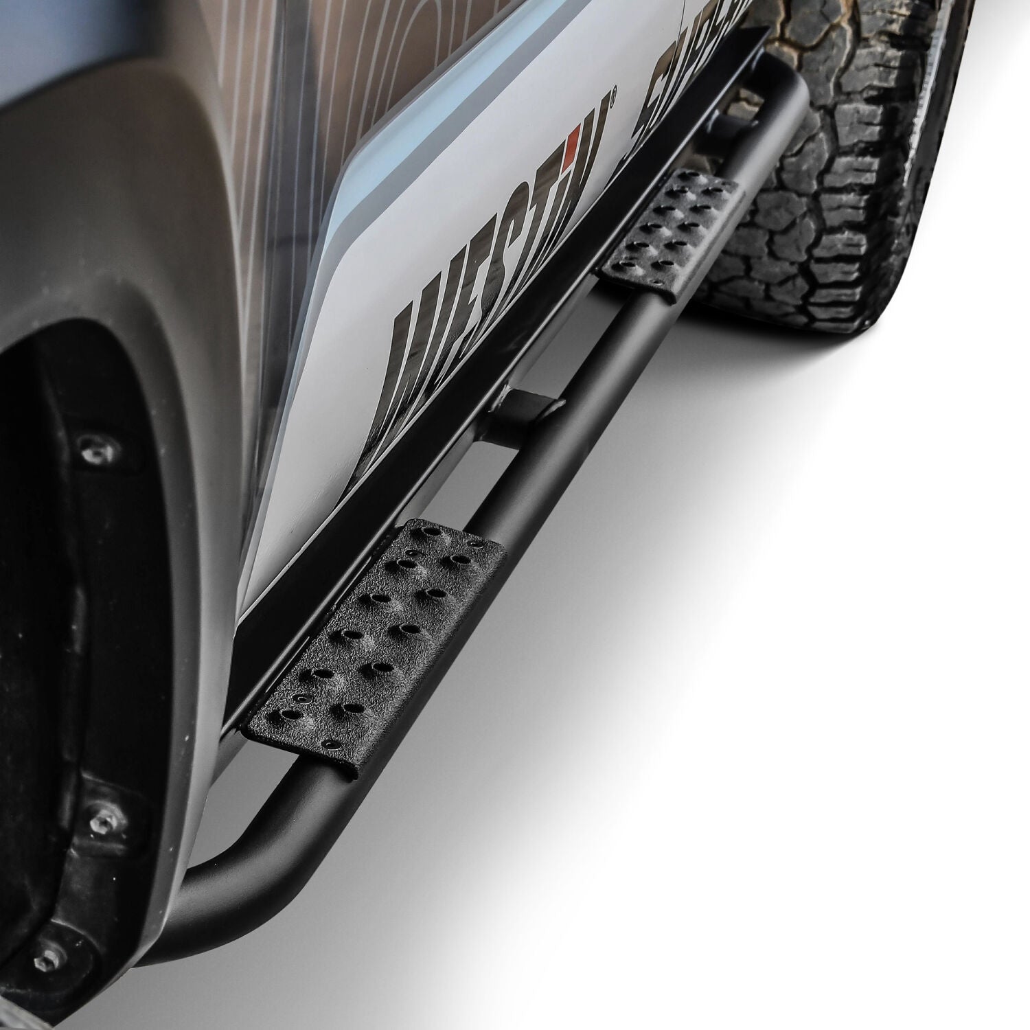 Toyota Tacoma Crew Cab 2005-2023, Westin XTS Rock Slider, Textured Black, view 12