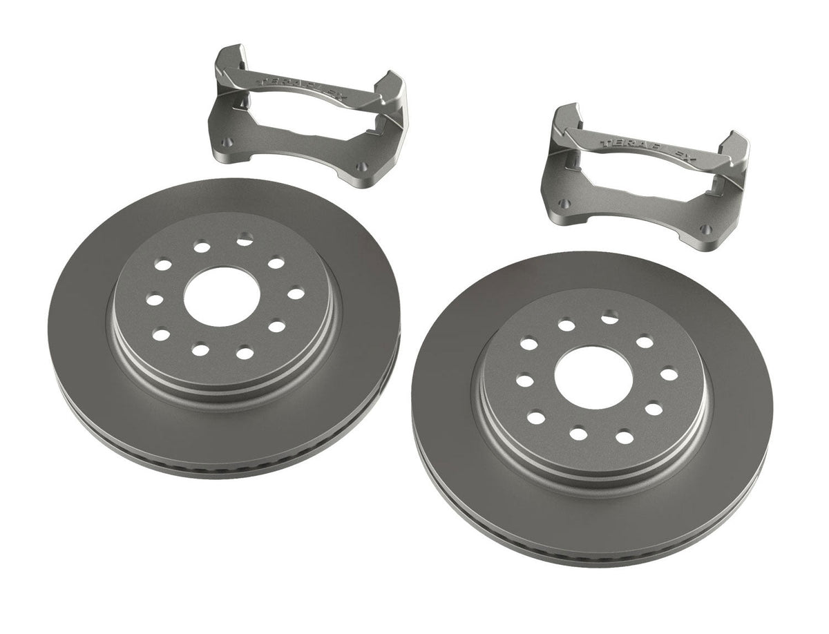 Jeep Wrangler JK 2007-2018, TeraFlex Front Performance Big Rotor Kit, Vented Rotors, 5x5 and 5x5.5
