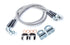 Jeep Wrangler JK 2007-2018, TeraFlex 30in Stainless Steel Braided Brake Line Kit, Rear