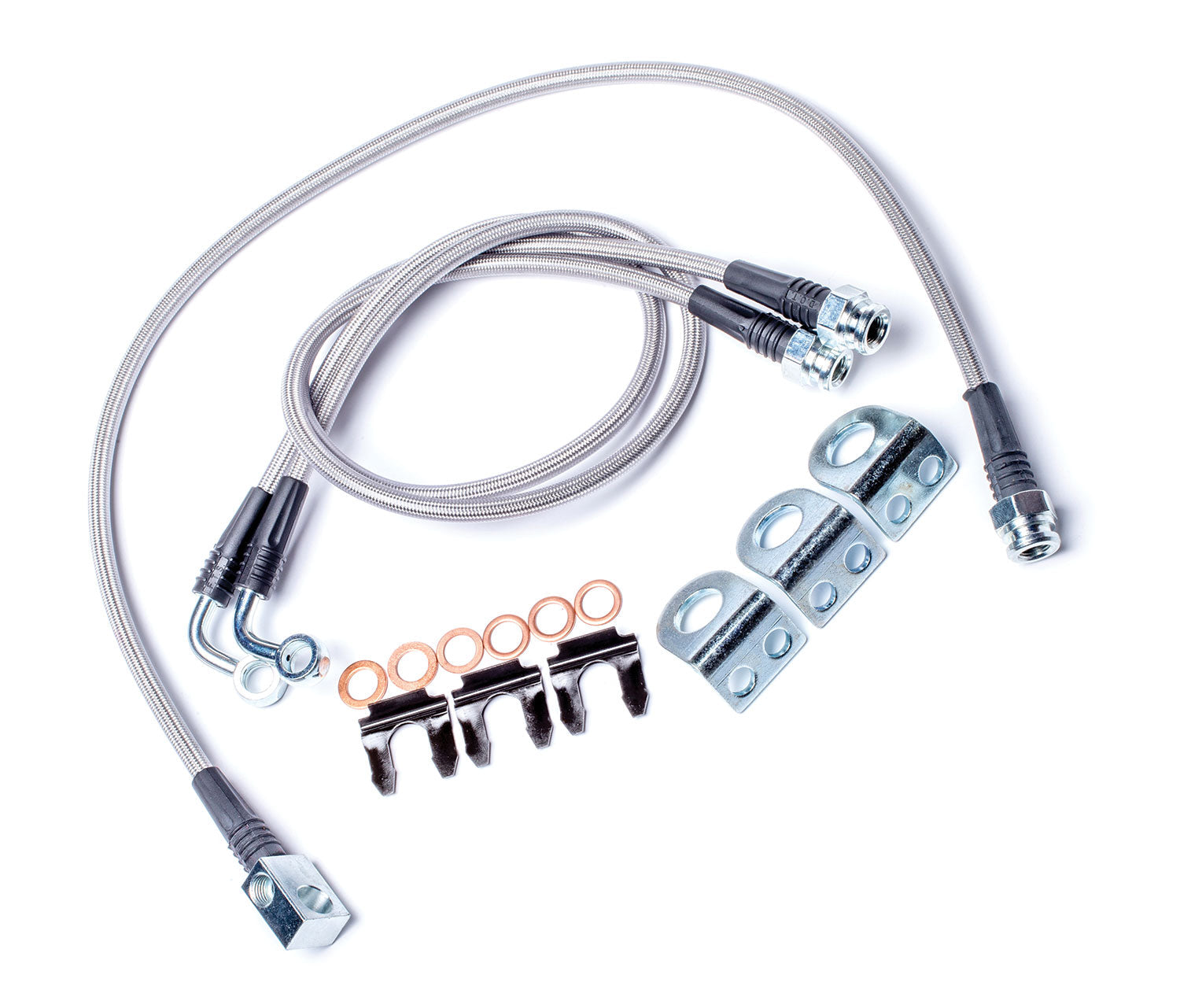 Jeep Wrangler TJ 1997-2006, TeraFlex 26in Stainless Steel Braided Brake Line Kit