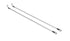Jeep Wrangler JL 2018-2026 & Gladiator JT 2020-2026, TeraFlex 33in Stainless Steel Braided Brake Line Kit, Rear